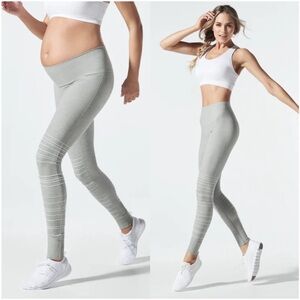 Blanqi Sport Support Maternity Hipster Cuffed Leggings-Small-NWT